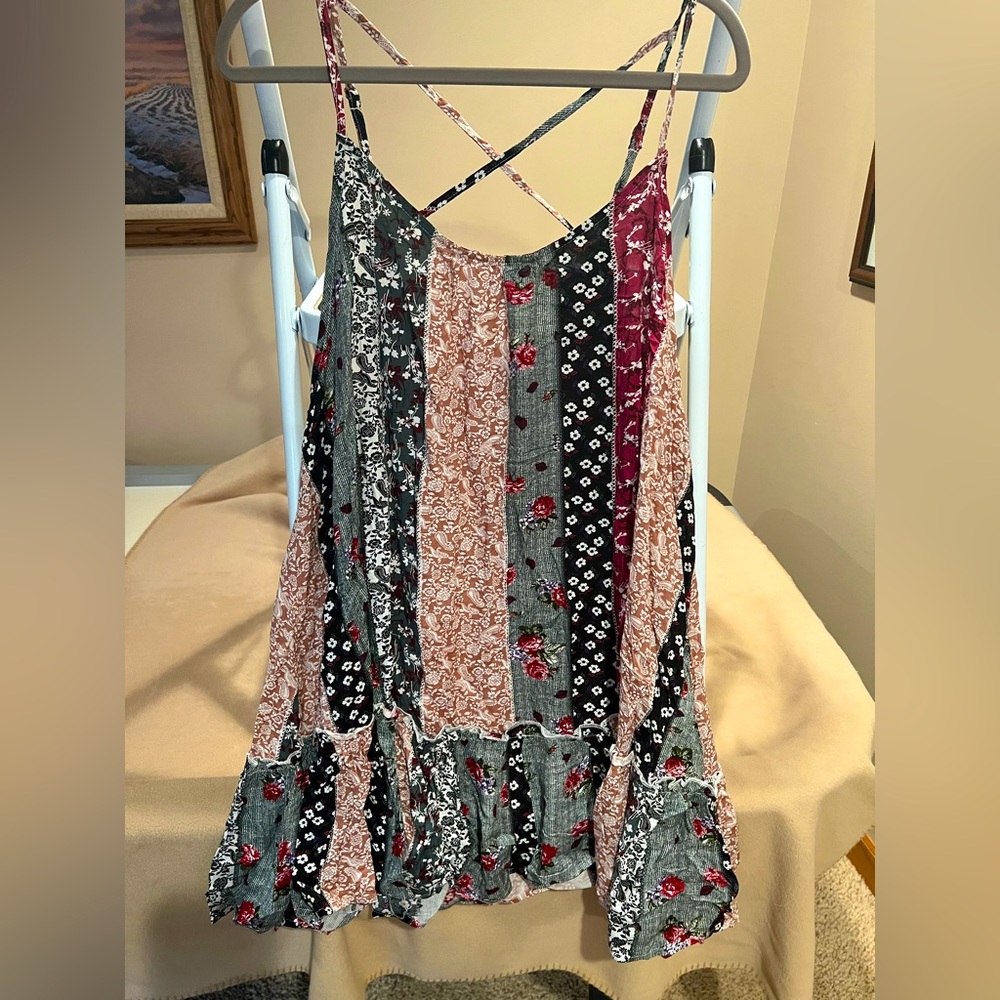 Patchy Floral Dress